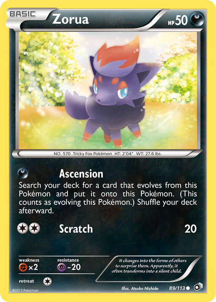 Zorua (89/113) [Black & White: Legendary Treasures] | Jomio and Rueliete's Cards and Comics
