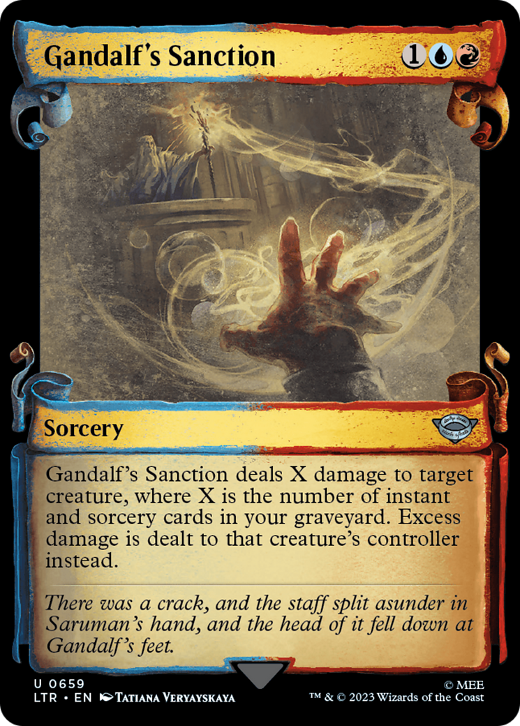 Gandalf's Sanction [The Lord of the Rings: Tales of Middle-Earth Showcase Scrolls] | Jomio and Rueliete's Cards and Comics