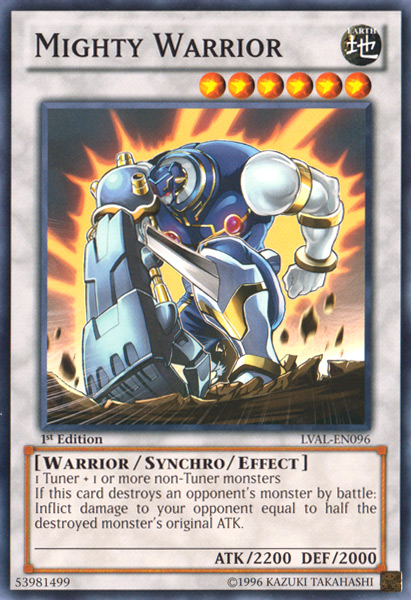 Mighty Warrior [LVAL-EN096] Common | Jomio and Rueliete's Cards and Comics