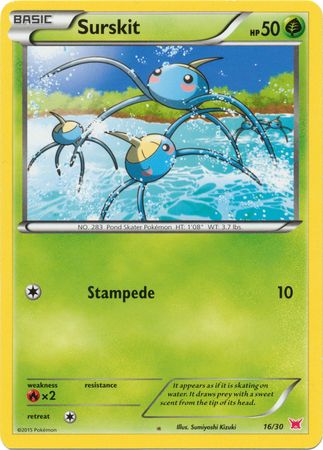 Surskit (16/30) [XY: Trainer Kit 2 - Latias] | Jomio and Rueliete's Cards and Comics