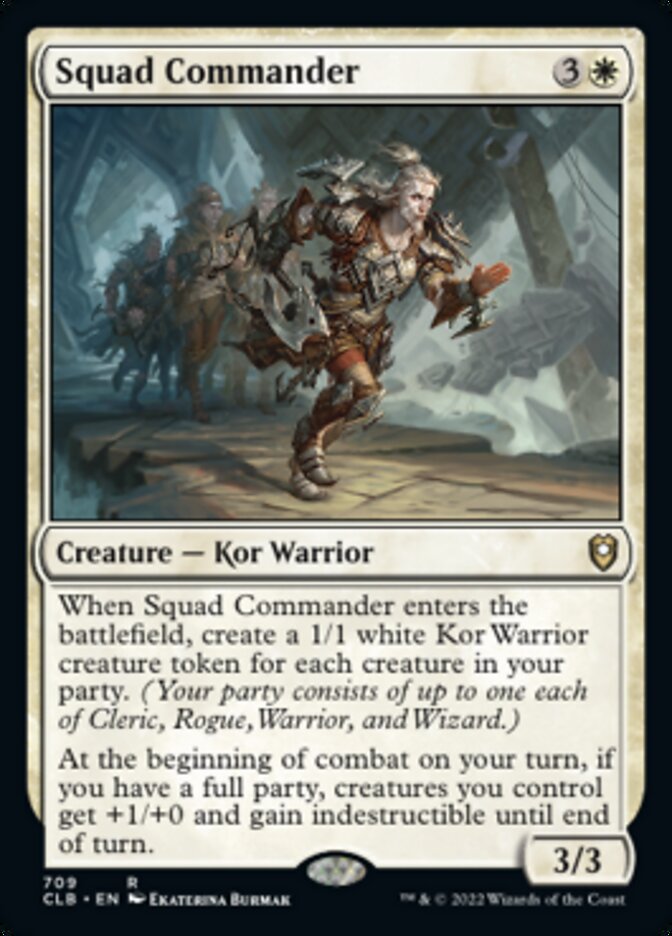 Squad Commander [Commander Legends: Battle for Baldur's Gate] | Jomio and Rueliete's Cards and Comics