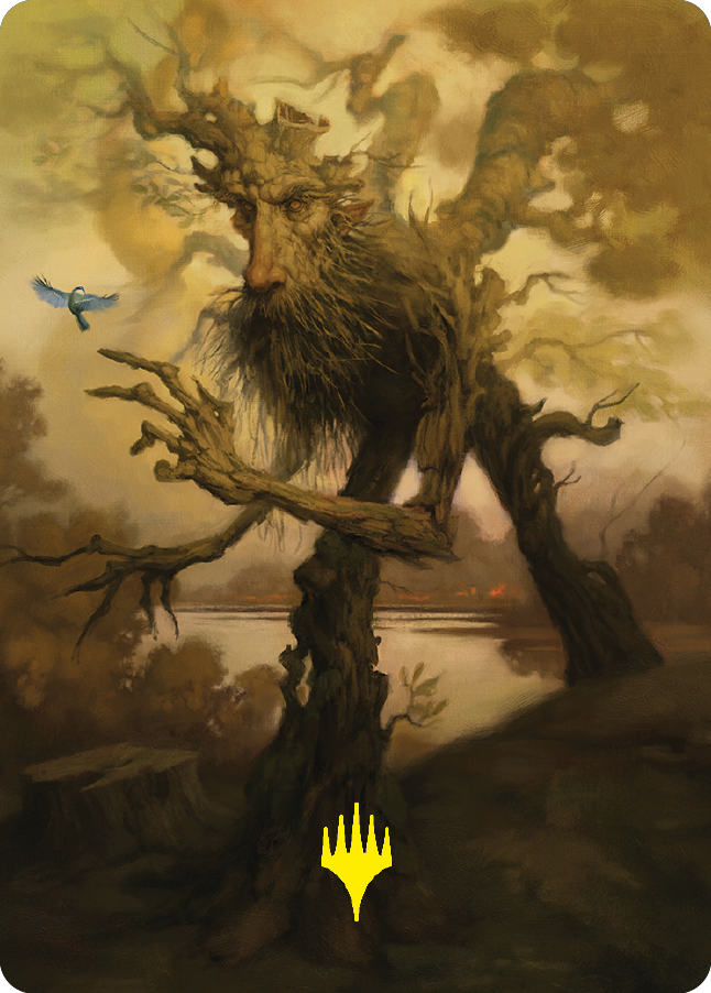 Treefolk Token Art Card (Gold-Stamped Signature) [The Lord of the Rings: Tales of Middle-earth Art Series] | Jomio and Rueliete's Cards and Comics