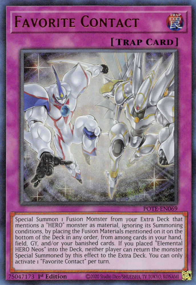 Favorite Contact [POTE-EN069] Ultra Rare | Jomio and Rueliete's Cards and Comics