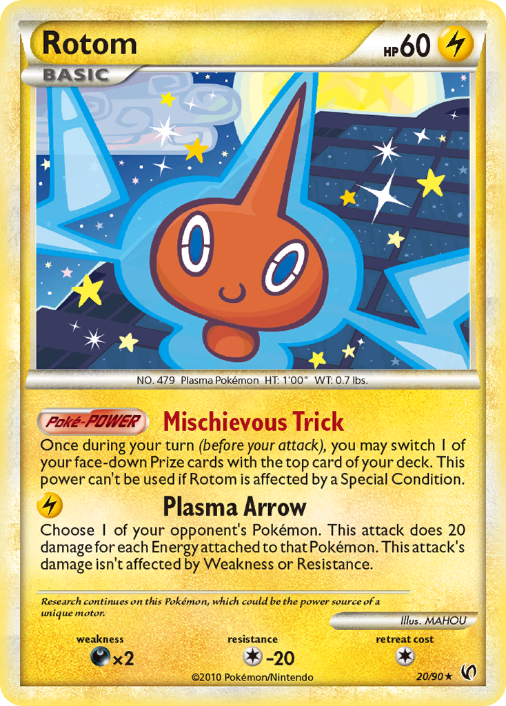 Rotom (20/90) [HeartGold & SoulSilver: Undaunted] | Jomio and Rueliete's Cards and Comics