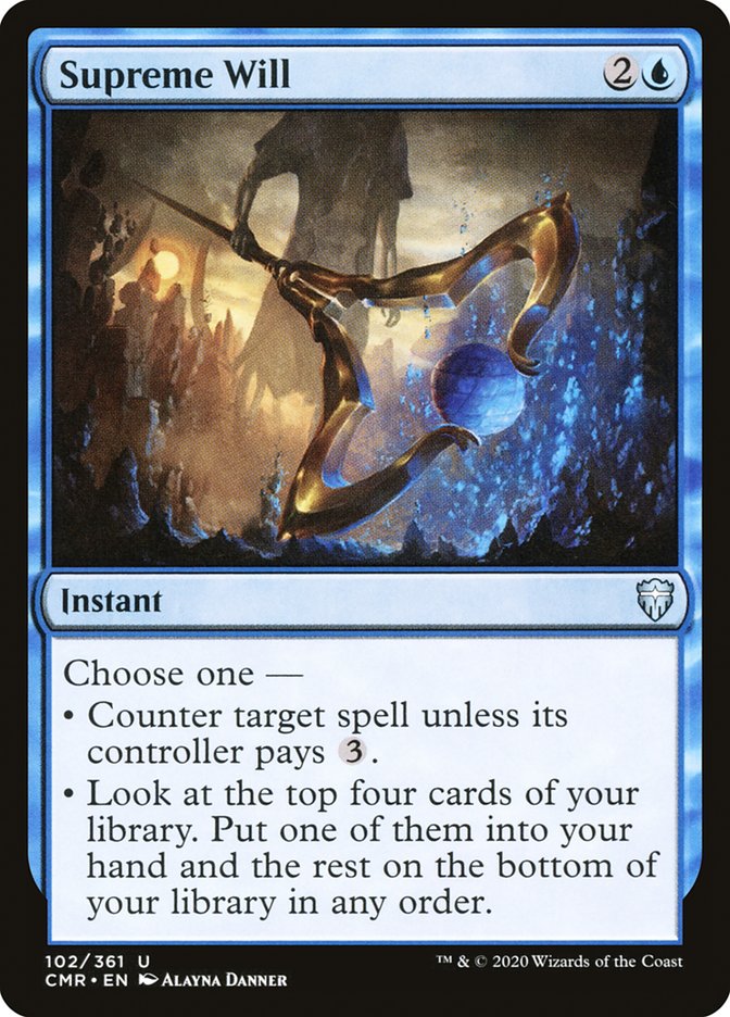 Supreme Will [Commander Legends] | Jomio and Rueliete's Cards and Comics