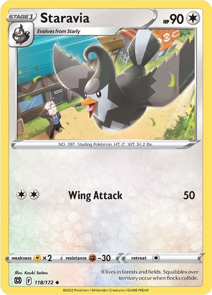 Staravia (118/172) [Sword & Shield: Brilliant Stars] | Jomio and Rueliete's Cards and Comics