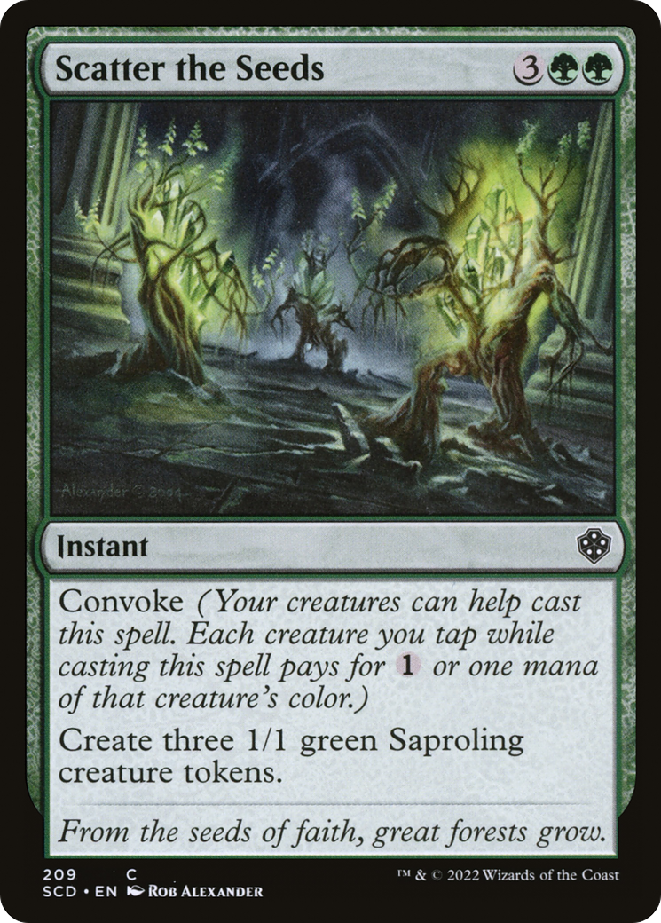 Scatter the Seeds [Starter Commander Decks] | Jomio and Rueliete's Cards and Comics