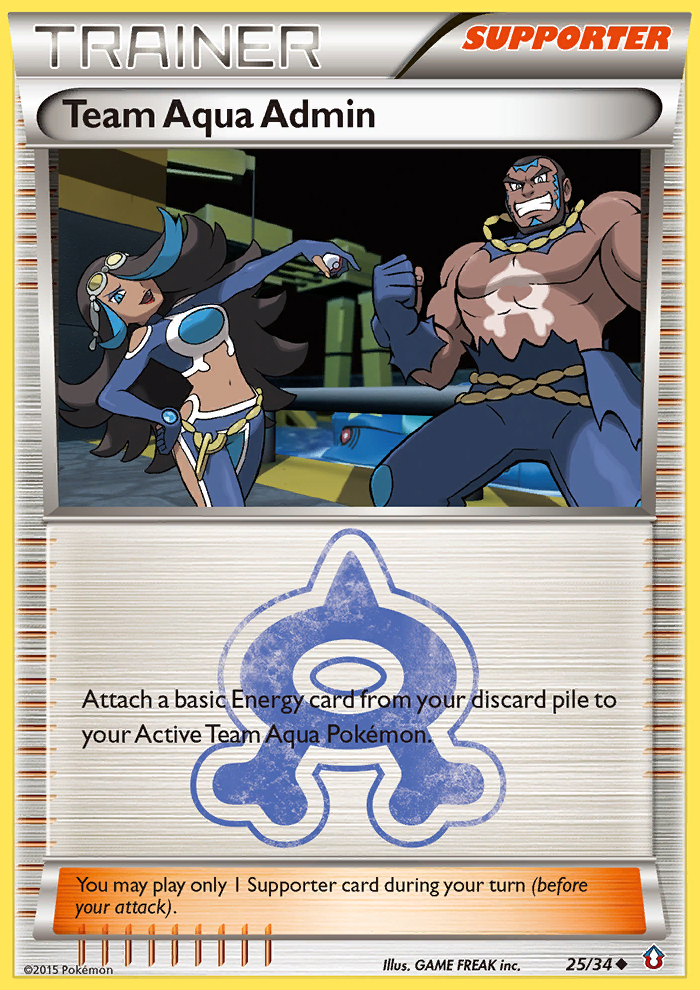 Team Aqua Admin (25/34) [XY: Double Crisis] | Jomio and Rueliete's Cards and Comics