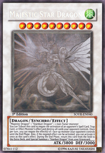 Majestic Star Dragon [SOVR-EN040] Ghost Rare | Jomio and Rueliete's Cards and Comics