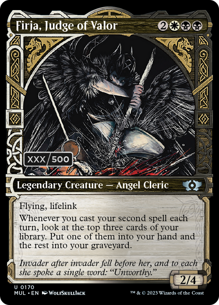 Firja, Judge of Valor (Serialized) [Multiverse Legends] | Jomio and Rueliete's Cards and Comics