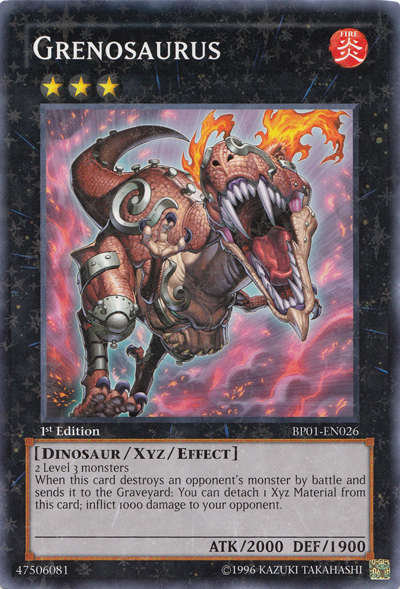 Grenosaurus [BP01-EN026] Starfoil Rare | Jomio and Rueliete's Cards and Comics
