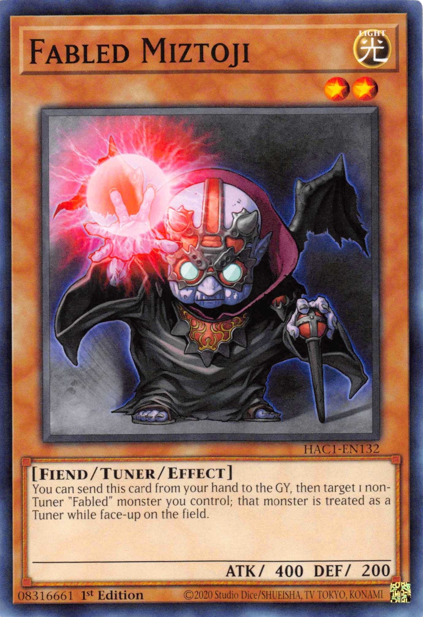 Fabled Miztoji [HAC1-EN132] Common | Jomio and Rueliete's Cards and Comics