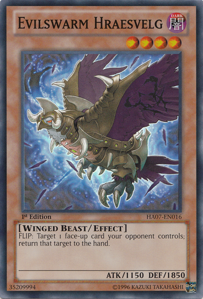 Evilswarm Hraesvelg [HA07-EN016] Super Rare | Jomio and Rueliete's Cards and Comics