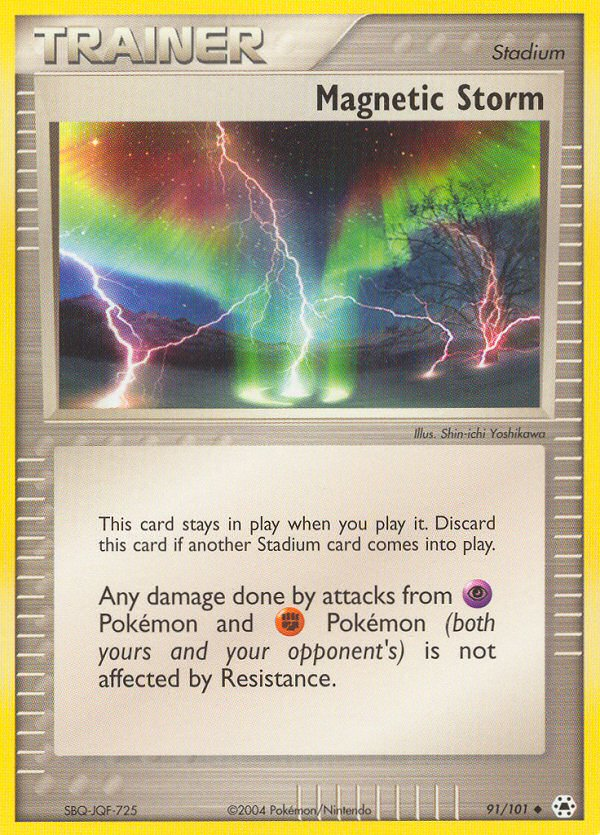 Magnetic Storm (91/101) [EX: Hidden Legends] | Jomio and Rueliete's Cards and Comics