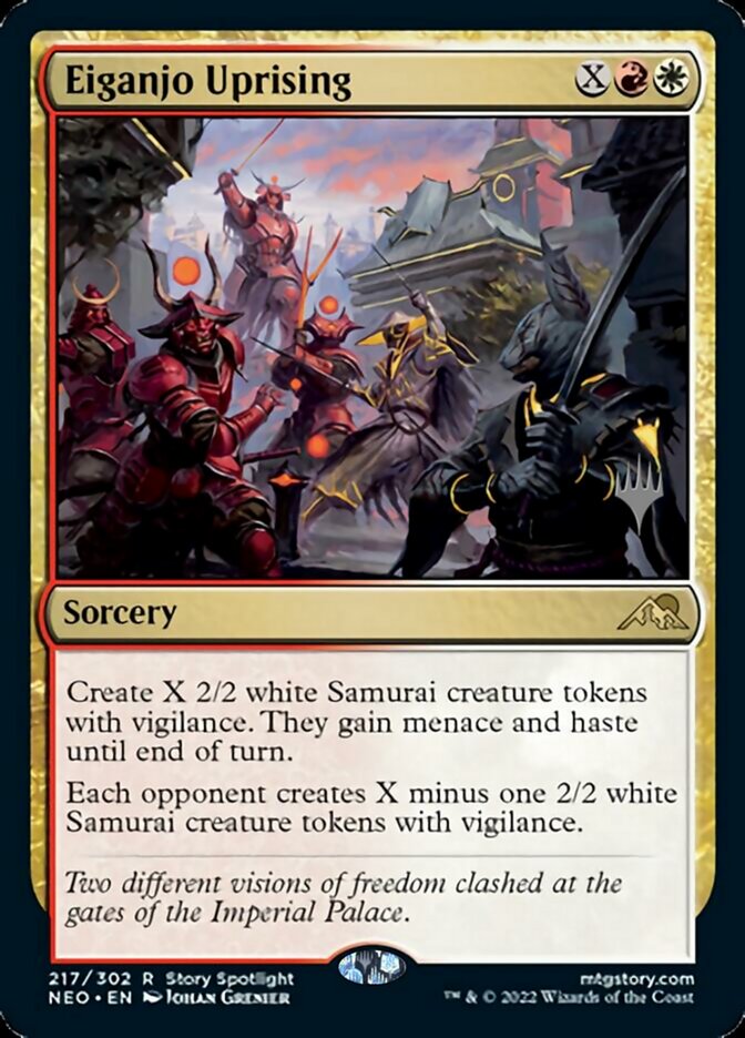 Eiganjo Uprising (Promo Pack) [Kamigawa: Neon Dynasty Promos] | Jomio and Rueliete's Cards and Comics