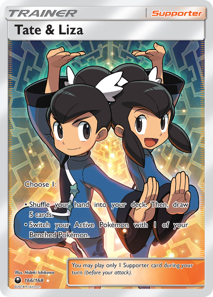 Tate & Liza (166/168) [Sun & Moon: Celestial Storm] | Jomio and Rueliete's Cards and Comics