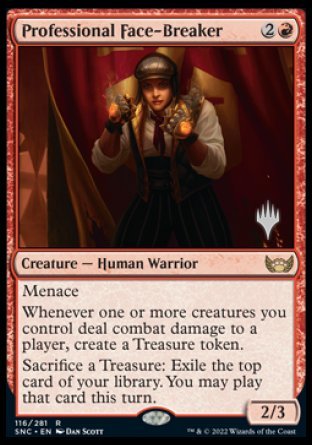 Professional Face-Breaker (Promo Pack) [Streets of New Capenna Promos] | Jomio and Rueliete's Cards and Comics