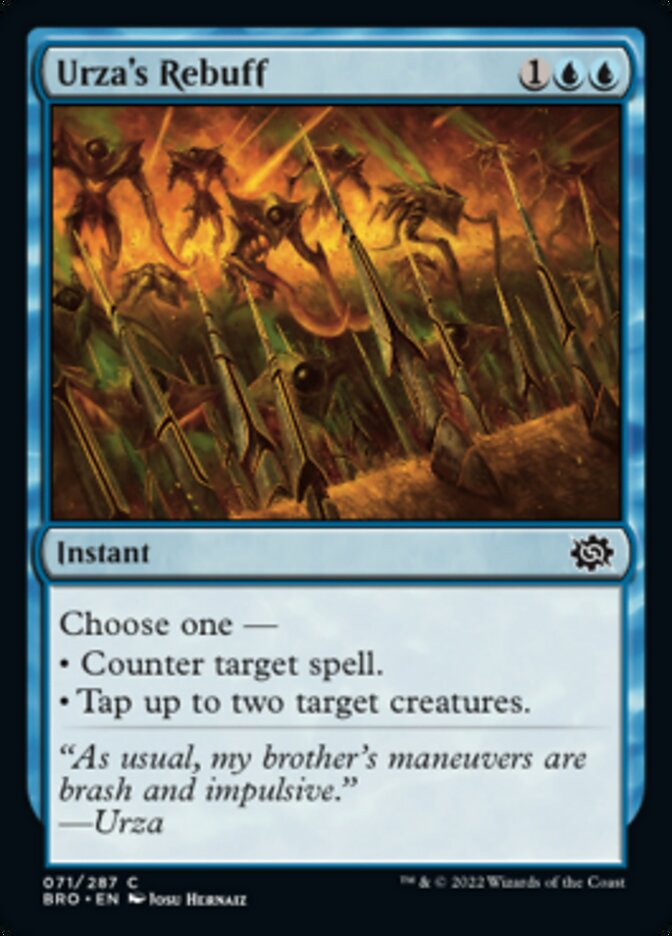 Urza's Rebuff [The Brothers' War] | Jomio and Rueliete's Cards and Comics