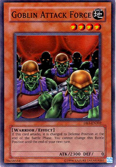 Goblin Attack Force [DB1-EN202] Super Rare | Jomio and Rueliete's Cards and Comics