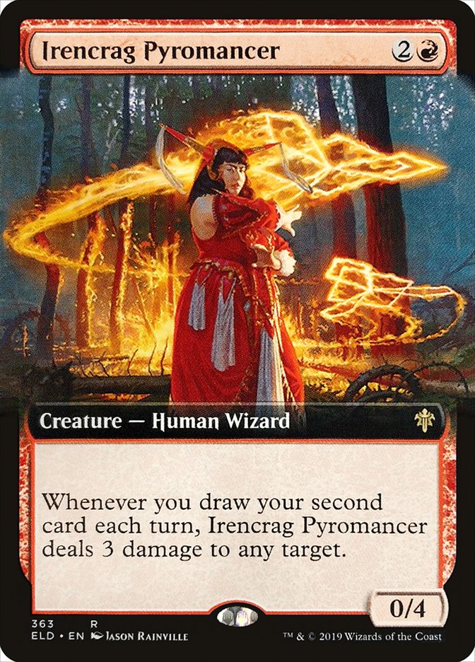 Irencrag Pyromancer (Extended Art) [Throne of Eldraine] | Jomio and Rueliete's Cards and Comics