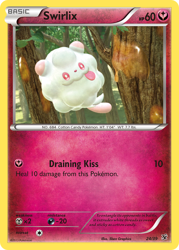 Swirlix (24/39) [XY: Kalos Starter Set] | Jomio and Rueliete's Cards and Comics