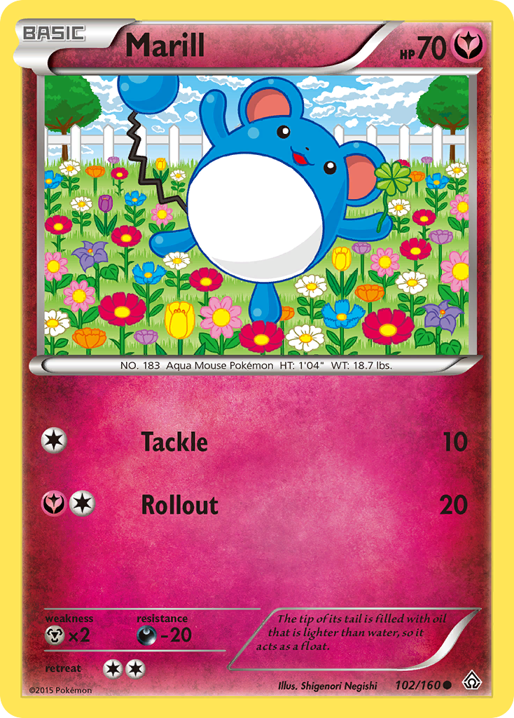 Marill (102/160) [XY: Primal Clash] | Jomio and Rueliete's Cards and Comics