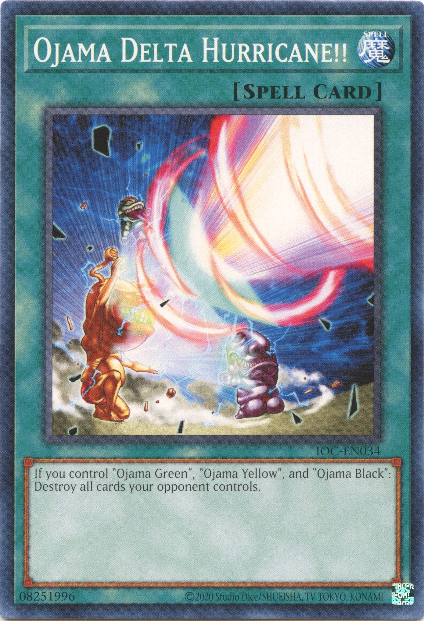 Ojama Delta Hurricane!! (25th Anniversary) [IOC-EN034] Common | Jomio and Rueliete's Cards and Comics