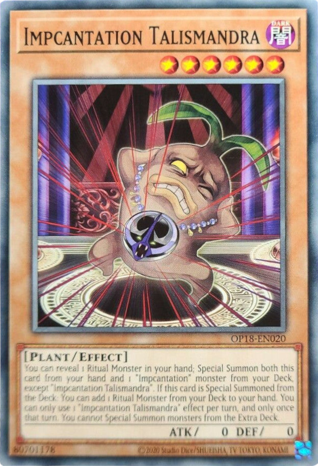 Impcantation Talismandra [OP18-EN020] Common | Jomio and Rueliete's Cards and Comics