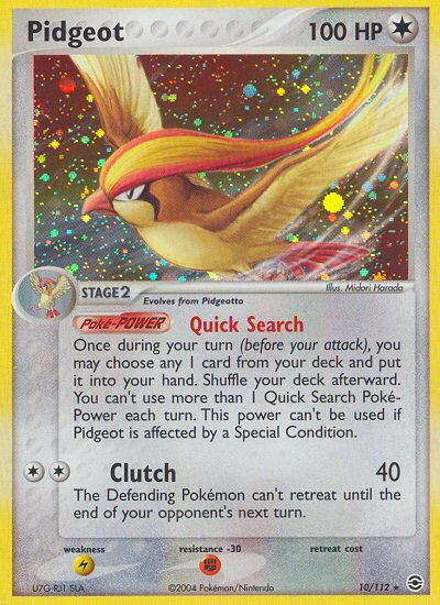 Pidgeot (10/112) [EX: FireRed & LeafGreen] | Jomio and Rueliete's Cards and Comics