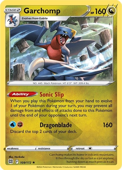 Garchomp (109/172) [Sword & Shield: Brilliant Stars] | Jomio and Rueliete's Cards and Comics