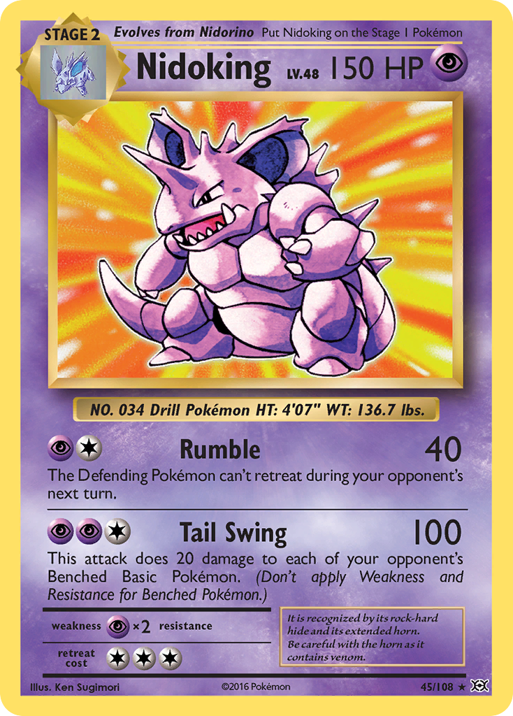 Nidoking (45/108) [XY: Evolutions] | Jomio and Rueliete's Cards and Comics