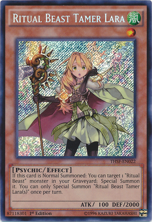 Ritual Beast Tamer Lara [THSF-EN022] Secret Rare | Jomio and Rueliete's Cards and Comics