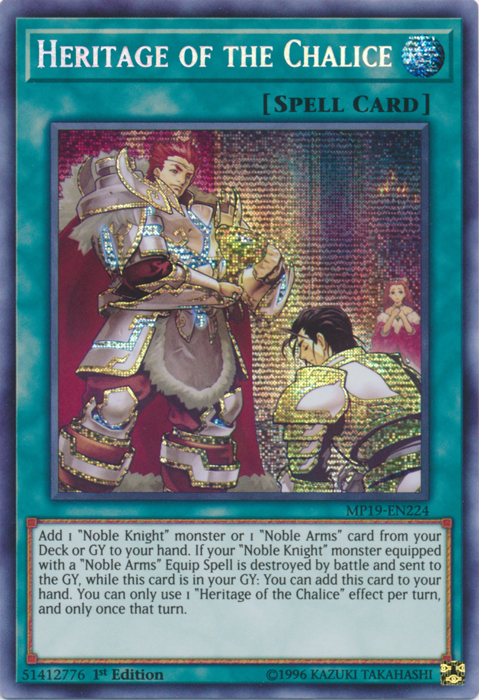 Heritage of the Chalice [MP19-EN224] Prismatic Secret Rare | Jomio and Rueliete's Cards and Comics