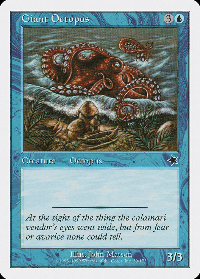 Giant Octopus [Starter 1999] | Jomio and Rueliete's Cards and Comics