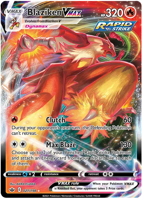 Blaziken VMAX (021/198) [Sword & Shield: Chilling Reign] | Jomio and Rueliete's Cards and Comics