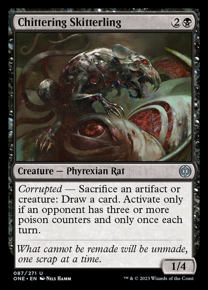 Chittering Skitterling [Phyrexia: All Will Be One] | Jomio and Rueliete's Cards and Comics