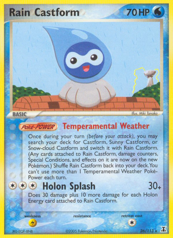 Rain Castform (26/113) [EX: Delta Species] | Jomio and Rueliete's Cards and Comics