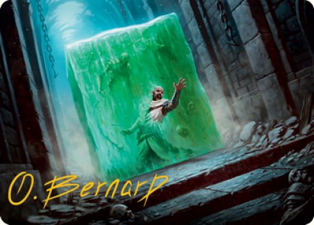 Gelatinous Cube Art Card (Gold-Stamped Signature) [Dungeons & Dragons: Adventures in the Forgotten Realms Art Series] | Jomio and Rueliete's Cards and Comics