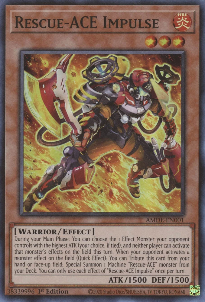 Rescue-ACE Impulse [AMDE-EN001] Super Rare | Jomio and Rueliete's Cards and Comics