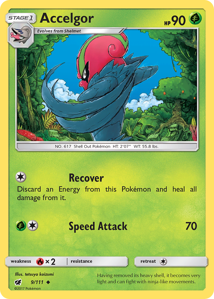 Accelgor (9/111) [Sun & Moon: Crimson Invasion] | Jomio and Rueliete's Cards and Comics