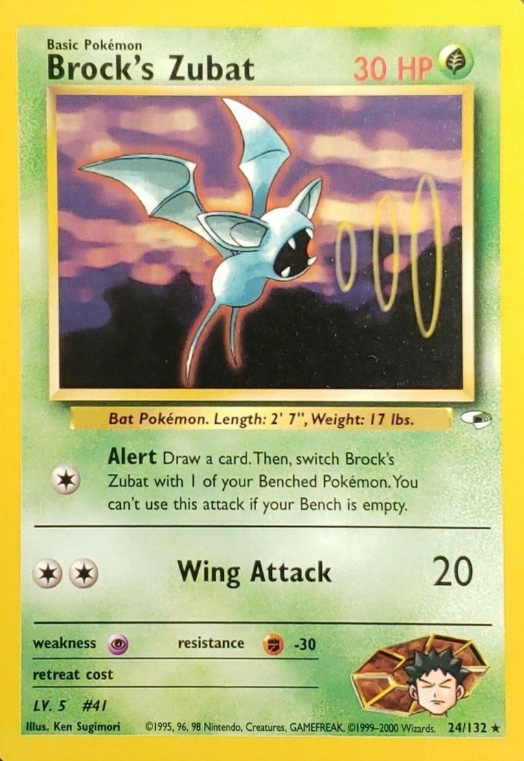 Brock's Zubat (24/132) [Gym Heroes Unlimited] | Jomio and Rueliete's Cards and Comics