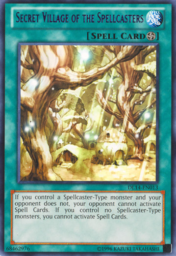 Secret Village of the Spellcasters (Purple) [DL14-EN013] Rare | Jomio and Rueliete's Cards and Comics