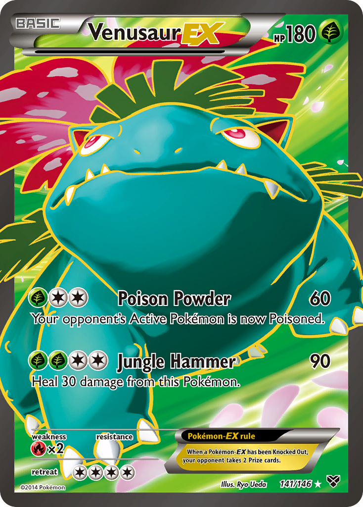 Venusaur EX (141/146) [XY: Base Set] | Jomio and Rueliete's Cards and Comics