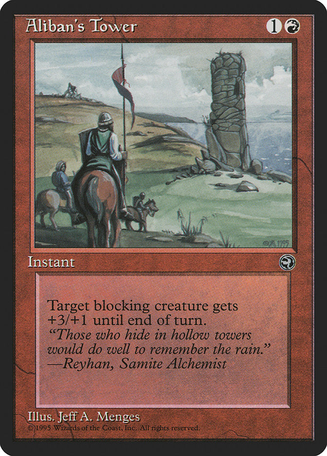Aliban's Tower (Reyhan Flavor Text) [Homelands] | Jomio and Rueliete's Cards and Comics