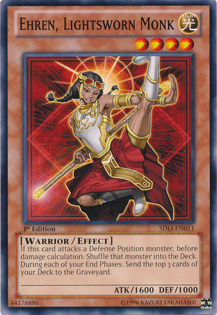 Ehren, Lightsworn Monk [SDLI-EN011] Common | Jomio and Rueliete's Cards and Comics