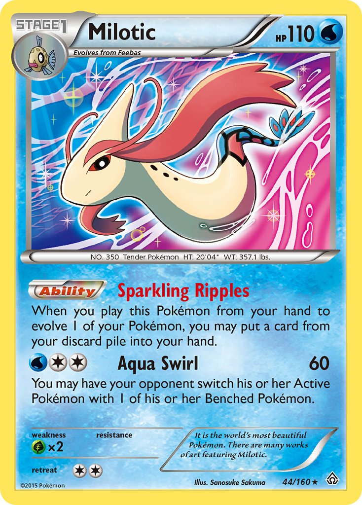 Milotic (44/160) (Theme Deck Exclusive) [XY: Primal Clash] | Jomio and Rueliete's Cards and Comics