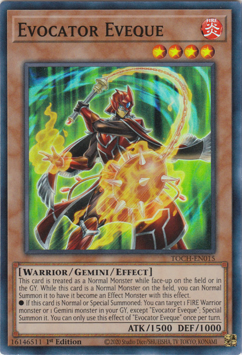 Evocator Eveque [TOCH-EN015] Super Rare | Jomio and Rueliete's Cards and Comics