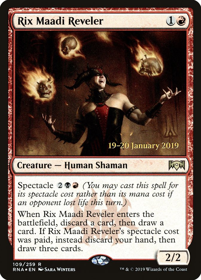 Rix Maadi Reveler [Ravnica Allegiance Prerelease Promos] | Jomio and Rueliete's Cards and Comics