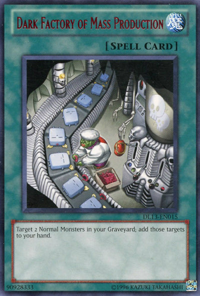 Dark Factory of Mass Production (Red) [DL13-EN015] Rare | Jomio and Rueliete's Cards and Comics