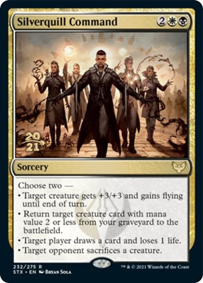 Silverquill Command [Strixhaven: School of Mages Prerelease Promos] | Jomio and Rueliete's Cards and Comics